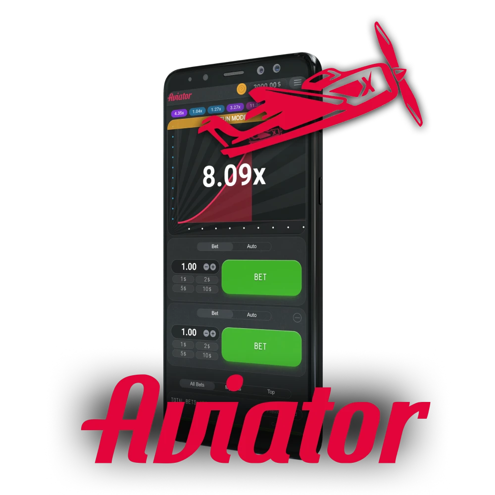 Using the application on your smartphone, you can also play the game Aviator.